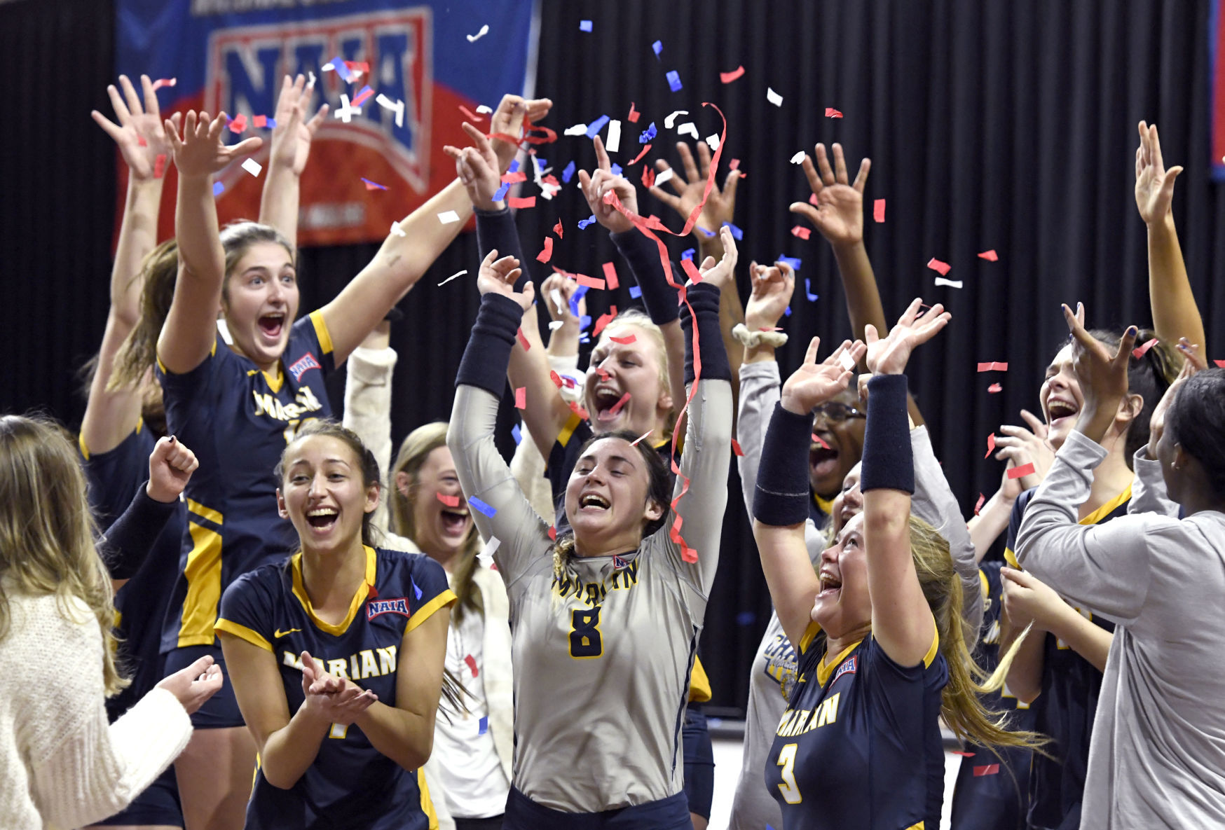 Marian defeats Westmont 3-0 for NAIA volleyball championship title